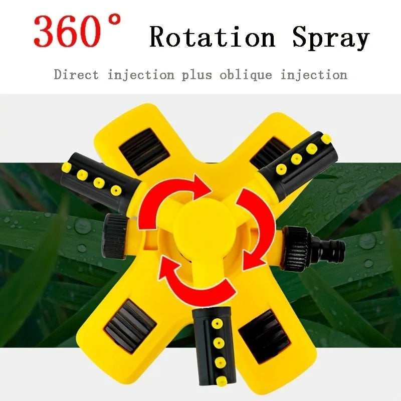 360° Rotating Garden Sprinkler Adjustable 2 Spray Modes Automatic Lawn Watering Irrigation System for Yard Grass Plant Care