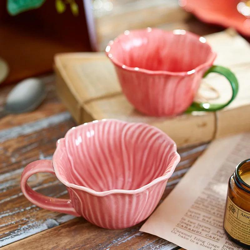 Floral Embossed Ceramic Dinnerware Set