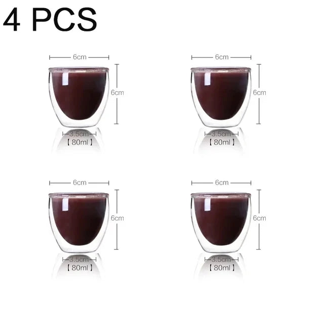 Double Wall Glass Coffee & Tea Cup ☕✨