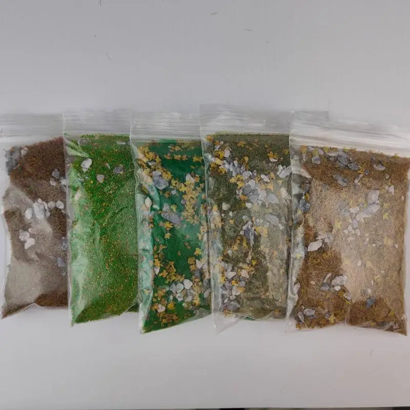 30g/bag Simulated Lawn Sand Table Miniature Landscape Layout With Stone Vegetation DIY Model Mixed With Stone Grass Powder