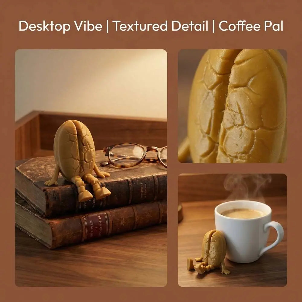 3D Printing Coffee Bean Ornaments Funny Multi Functional Coffee cup Ornament Sculpture Model Home Decorations For Home