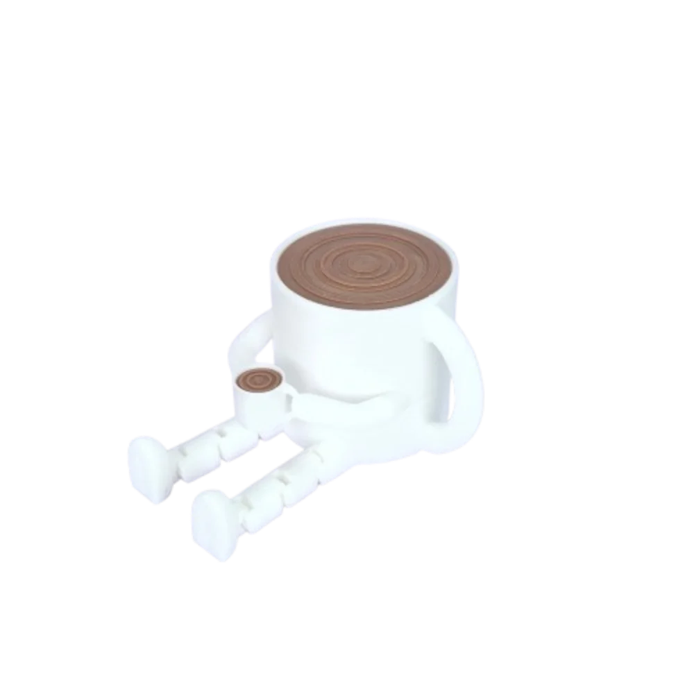 3D Printing Coffee Bean Ornaments Mocha pot Multi Functional Coffee cup Ornament Sculpture Funny Home Decorations Barista
