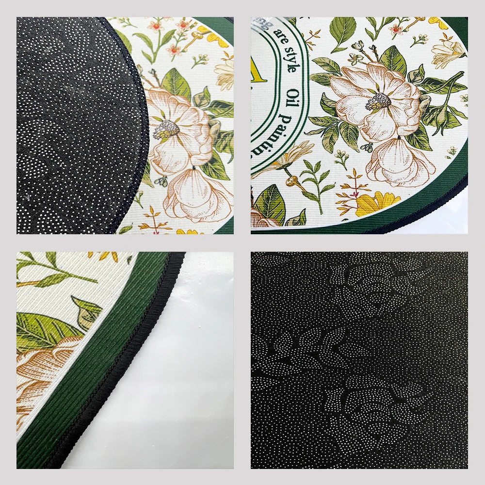 Retro Kitchen Rugs Non-Slip Absorbent Bedroom Luxury Entrance Doormat Washable Anti Fatigue Carpet Long Large Waterproof Mat
