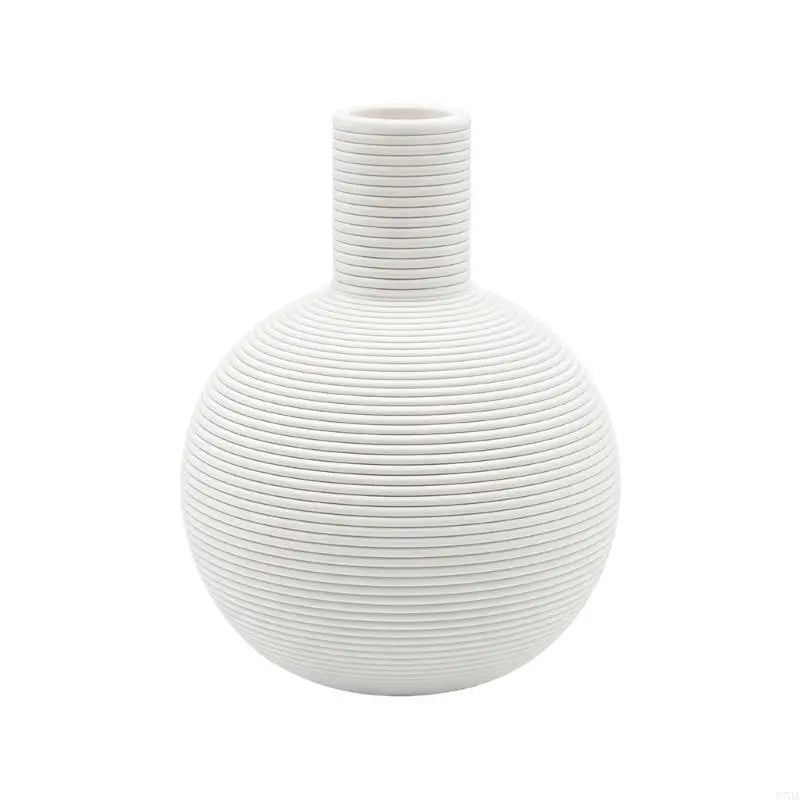 Rustic Ceramic Decorative Vase – Unique Farmhouse Flower Vase for Home & Office Décor