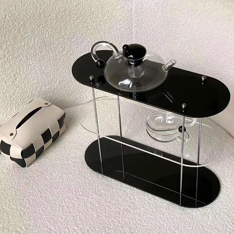Ins Style Acrylic Storage Rack Desktop Organizer Perfume Jewelry and Cups Display Stand 3 Layers Removable Decorative Shelf