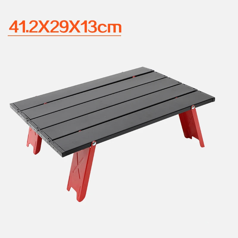 Outdoor Camping Portable Foldable Mini Table For Tours Beach Picnic Barbecue Tableware Folding Computer Desk Ultralight