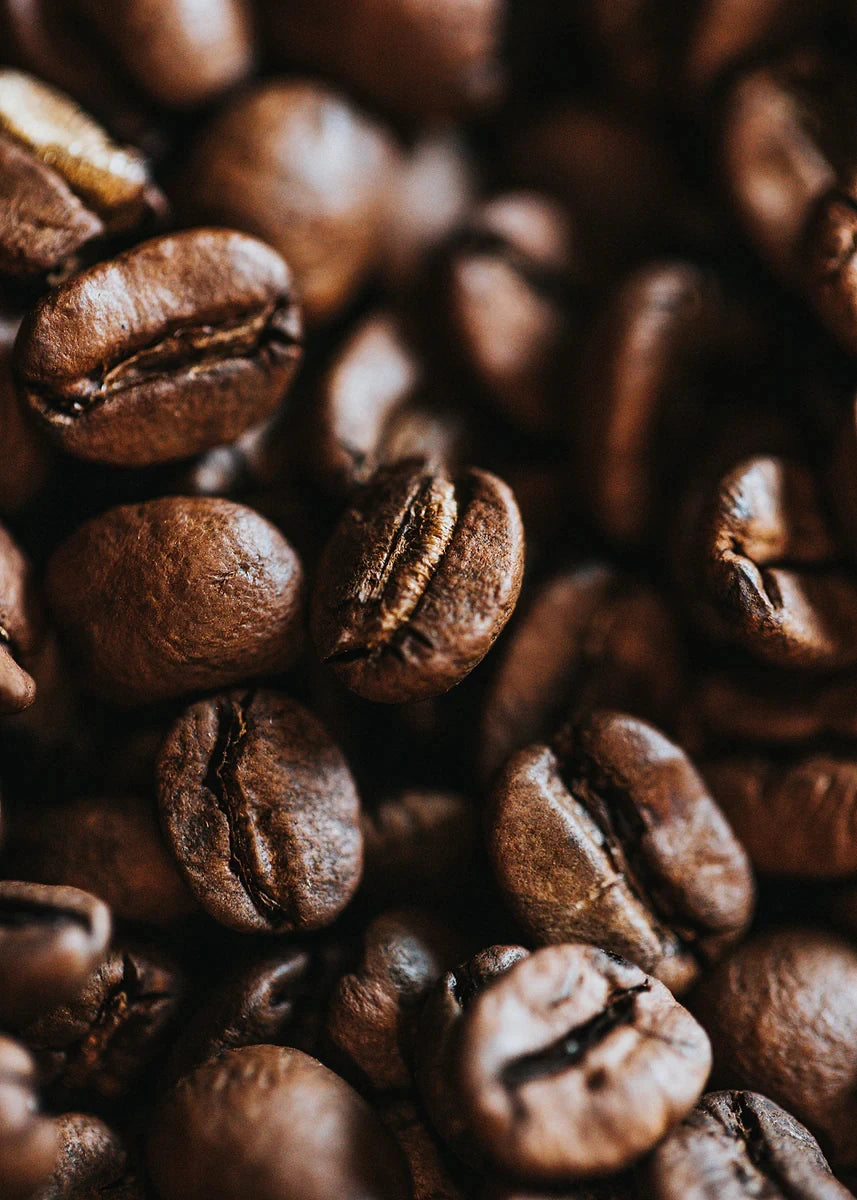Coffee Cup And Beans Photograph Posters Delicious Coffee Latte Breakfast Prints Canvas Painting Wall Art Picture Home Room Decor