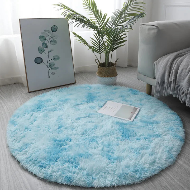 Super Soft Fluffy Round Rug Plush Carpet for Living Room Decor Cozy Bedroom Nursery Kids Room Home Floor Mat Decorative
