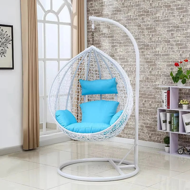 Hot Selling Indoor Swing Outdoor Hanging Chair Rattan Wicker Egg Swing Chair Customized