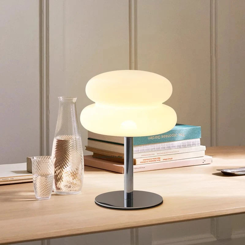 مصباح طاولة لغرفة النوم، مصباح غرفة، USB، مصباح طاولة LED على شكل فطر، إضاءة محيطة لغرفة المعيشة وغرفة الطعام (ليس زجاجيًا)