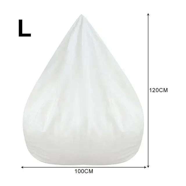 1/2Pcs Lazy Sofa Cover Solid Chair Covers Without Filler Large Bean Bag Cover Adults Couch Living Room Bedroom Tatami Lounger