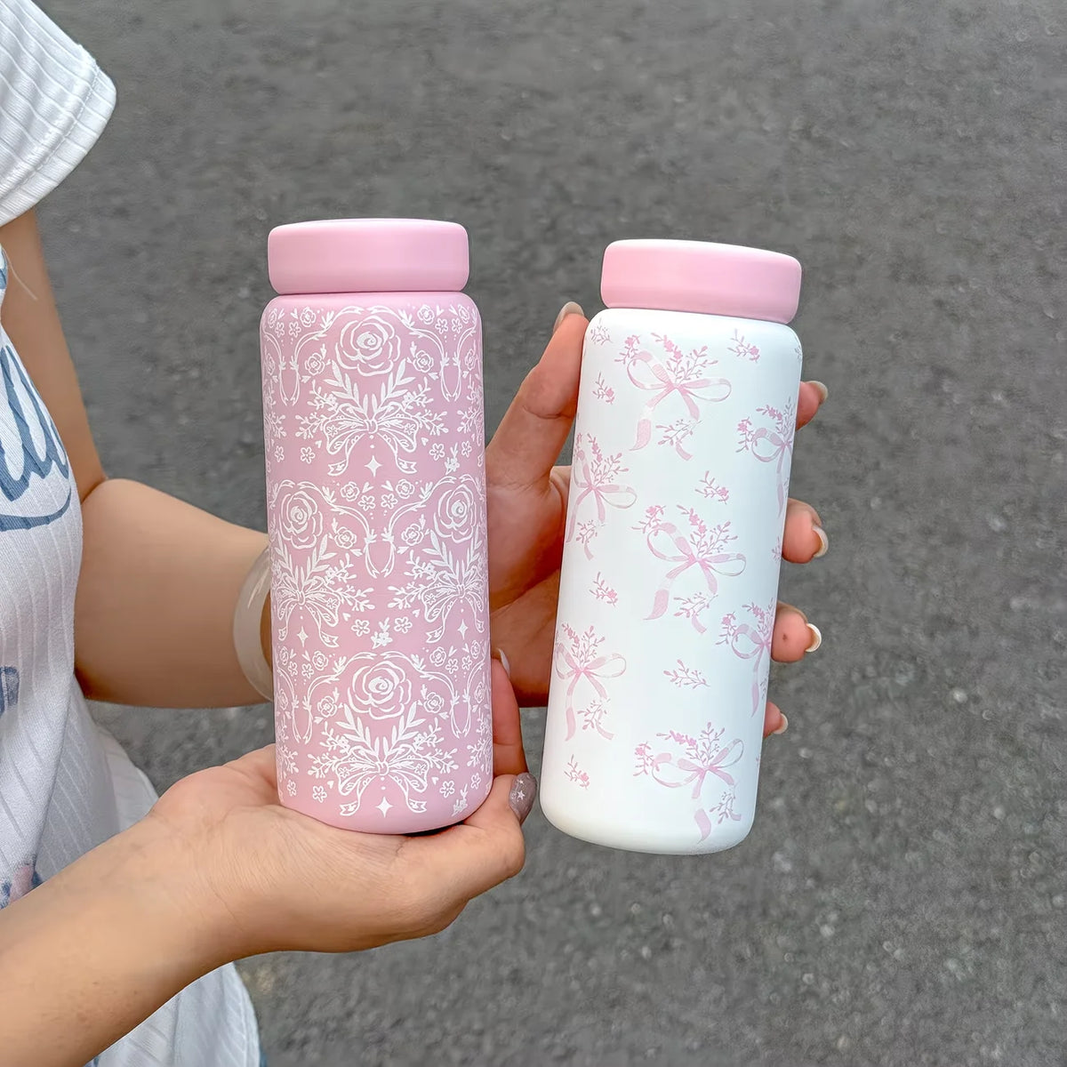 320ml Mini Direct Drinking Thermos Cup with Tea Strainer, Portable Coffee Cup & Gift Water Bottle, Couple Gifts