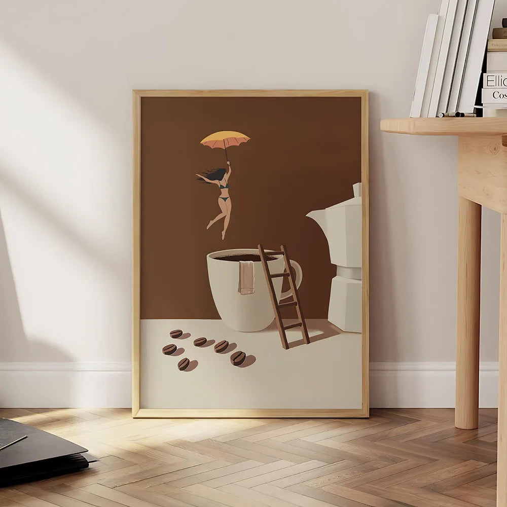 Good Morning Coffee Wall Art Posters for Modern Living Room Home Decor Lovers Gifts Diver Canvas Prints Kitchen