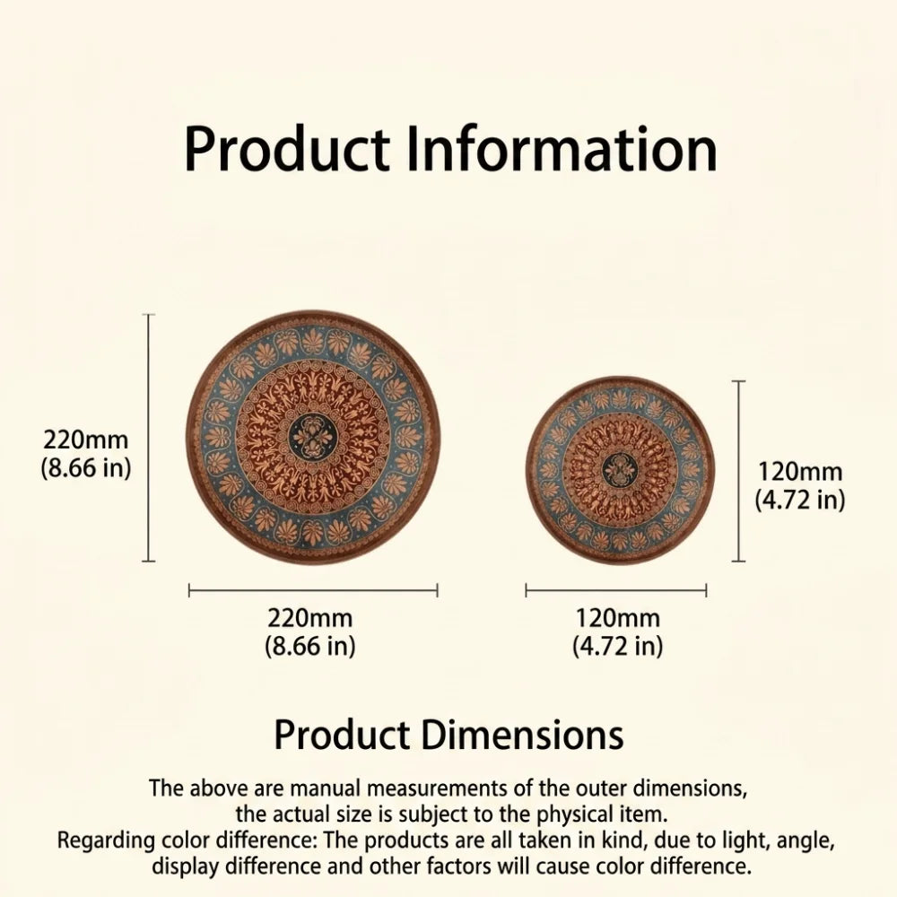 4Pcs Boho Style Pot Holders 12/22cm Round Heat Resistant Mats Heat Resistant Protective Coffee Cup Mats Dining Table