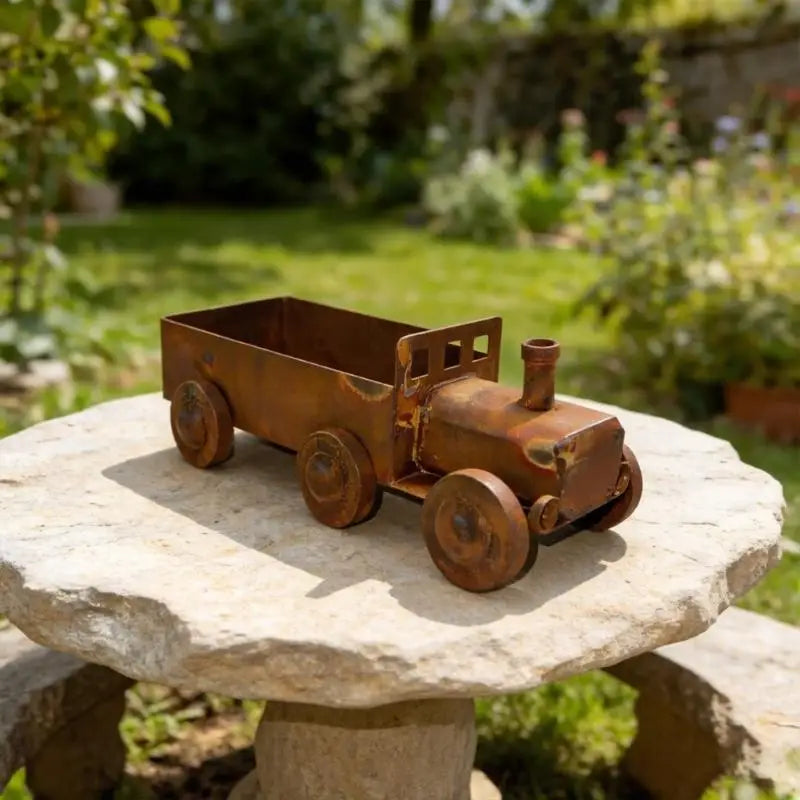 Decorative Antique Styles Iron Container Planter With Unique Steams Locomotive Design For Balcony Or Terraces Home And 37JD
