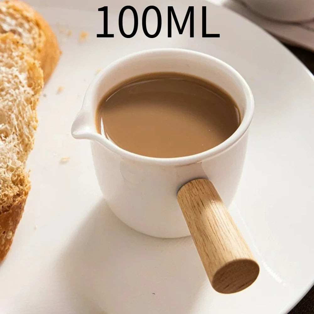 Striped Simplicity Handwork Small Milk Pot Heat-resistant Glass Exquisite Milk Cup Tea Dispenser Milk Pot Espresso Measuring Cup