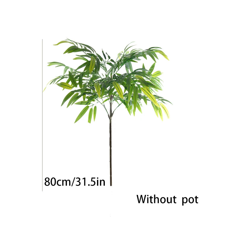 80-180cm Large Artificial Bamboo Tree – Tropical Green Plant Decor