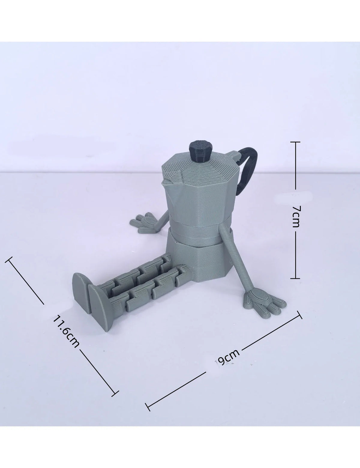 3D Printing Coffee Bean Office Desk Doll Coffee Bean Mini Statue Fun Model Home Decor Office Sculpture