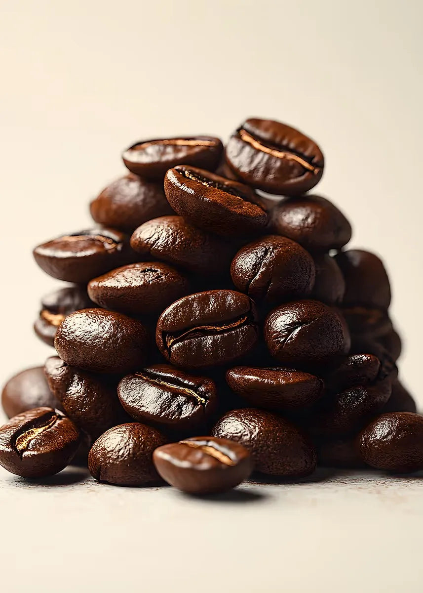 Coffee Cup And Beans Photograph Posters Delicious Coffee Latte Breakfast Prints Canvas Painting Wall Art Picture Home Room Decor