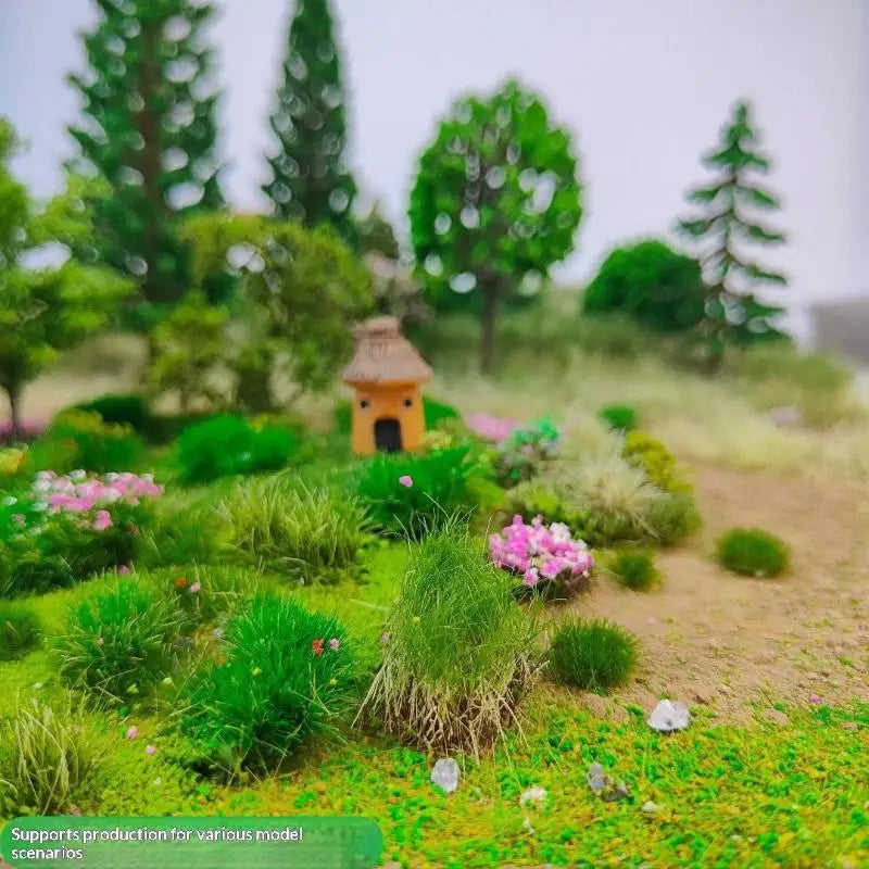 30g/bag Simulated Lawn Sand Table Miniature Landscape Layout With Stone Vegetation DIY Model Mixed With Stone Grass Powder