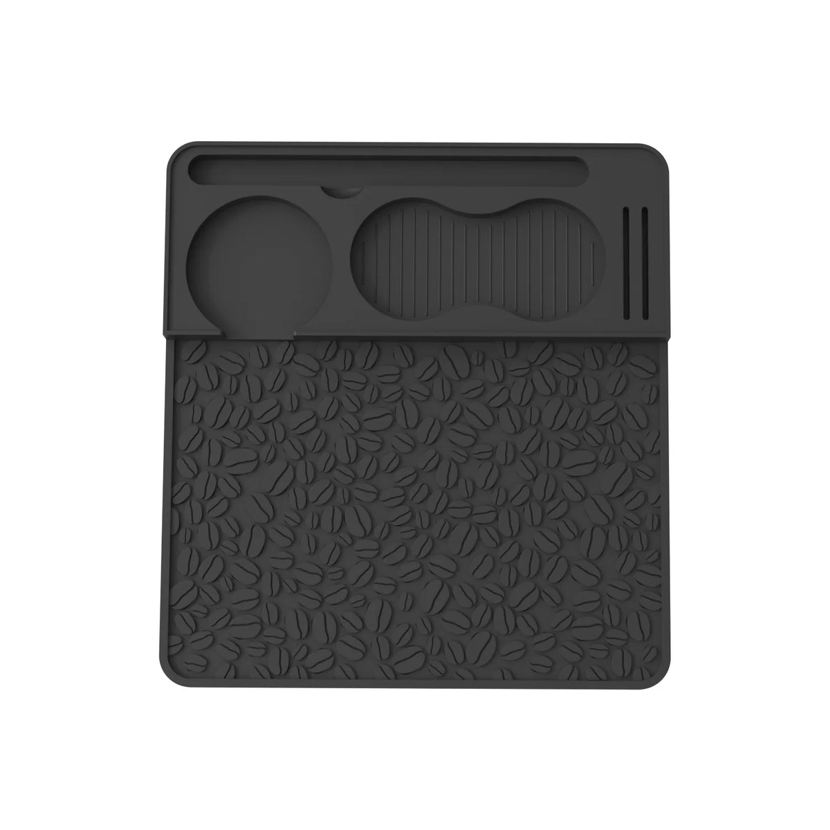 VIKAMA Silicone Coffee Mat Non-Slip Espresso Tamping Station Pad for Home Barista Tool Organizer, Heat Resistant & Waterproof