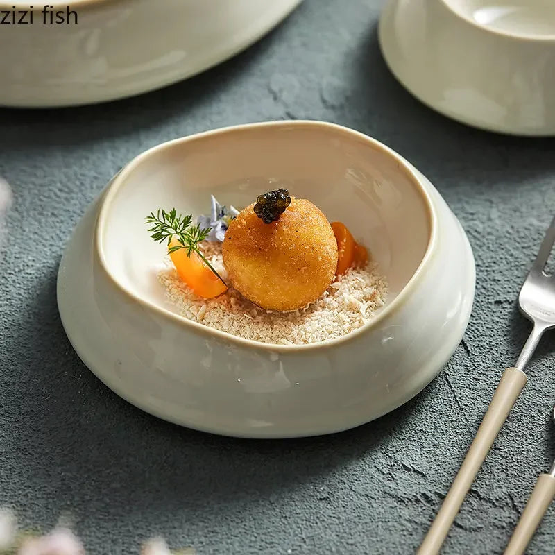 Versatile Ceramic Dinner & Steak Plate