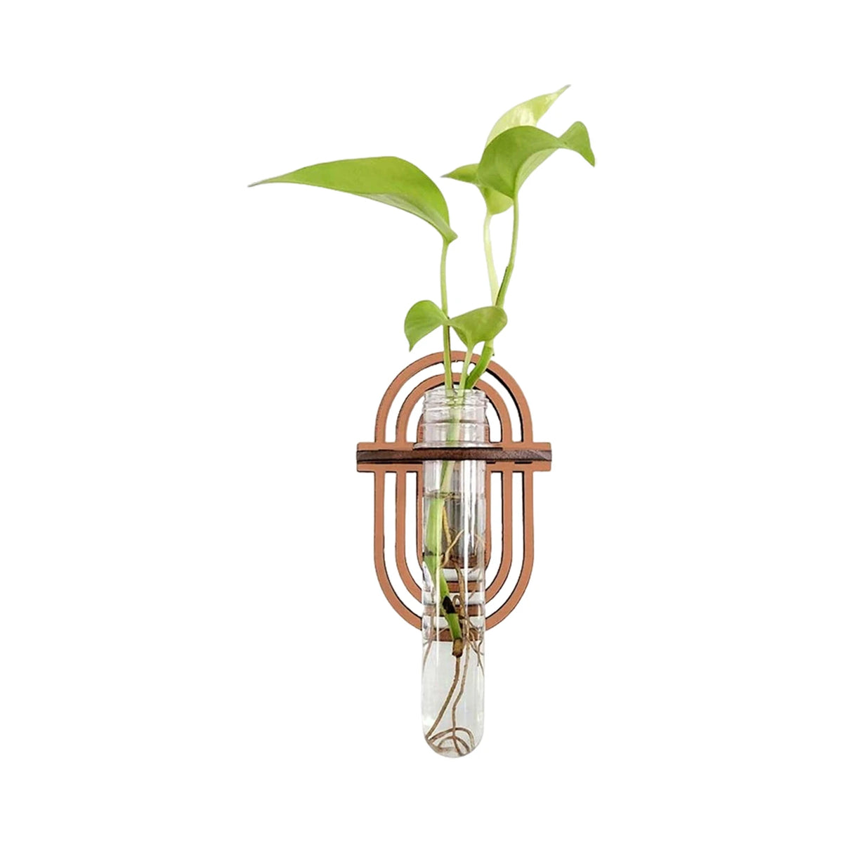 Wooden-Geometric Wall Shelf Plant Stand for Home Decoration Storage Rack