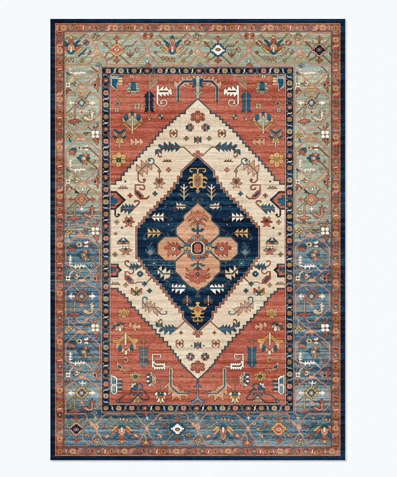 1pc Classic American Retro Style DoorMat, Non-slip Carpet, Suitable for Living Room, Bedroom, Bathroom, Holiday Home Decoration