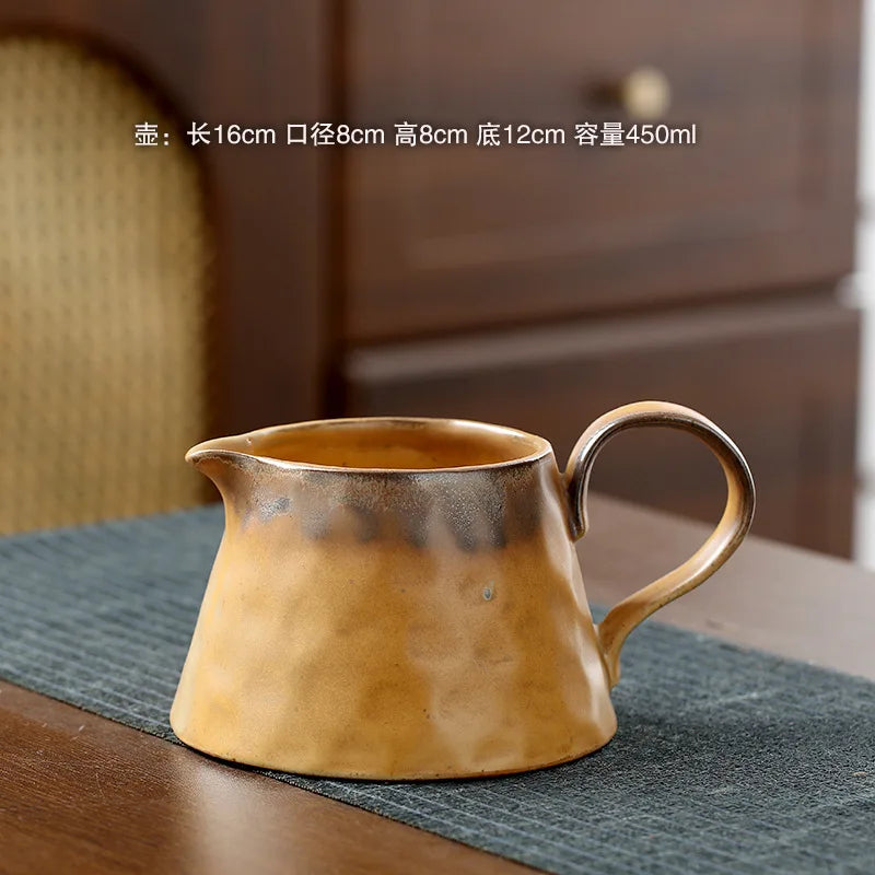 2026 Classic Ceramic Pour Over Coffee Set Large Coffee Server Cone Shaped Dripper Filter Home Hand Brew Coffee Tool Kit