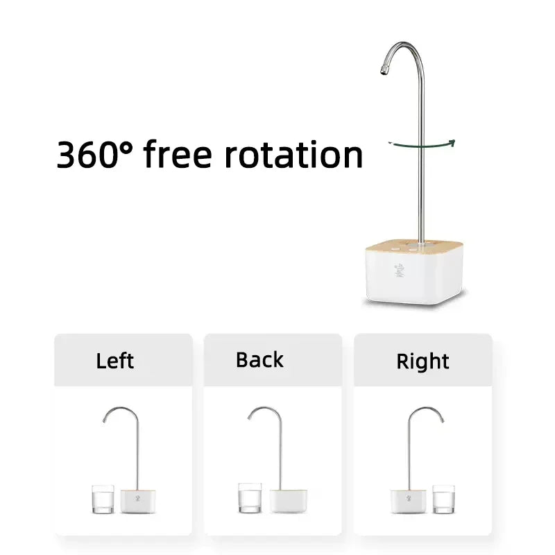 2000mAh Smart Water Dispenser Electric Pump Wireless Bucket Water Pressure Auto Drinking Water Bottle Switch Quantitative Water