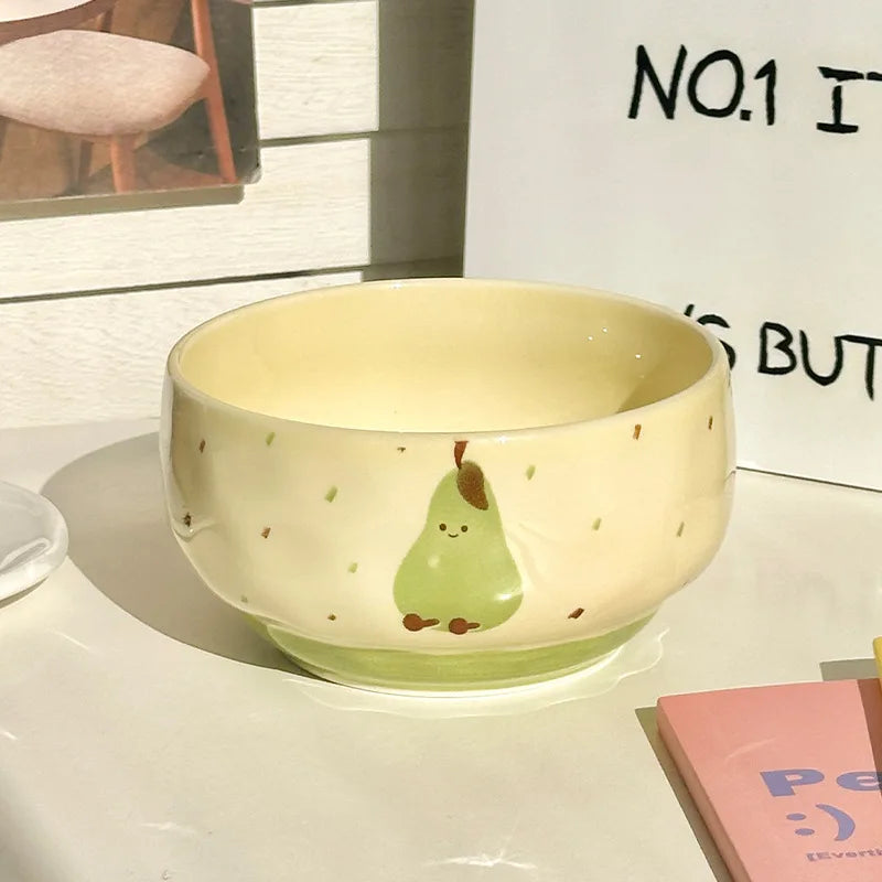 "Fruit Can Sing" Cute Ceramic Bowl