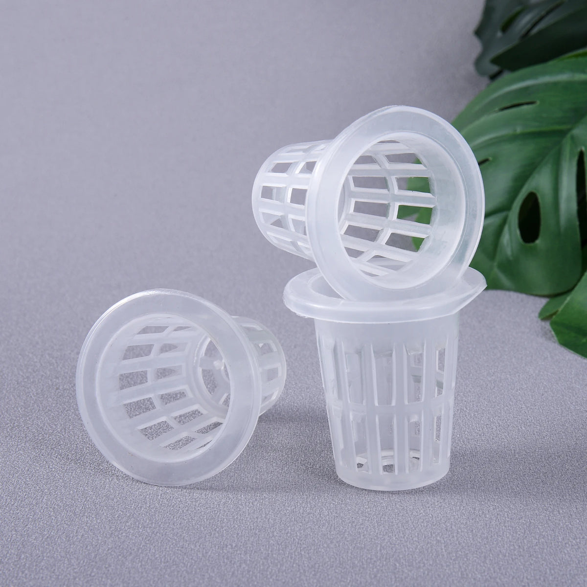 20/50Pcs Hydroponic Planting Basket Soilless Cultivation Net Pots Plant Vegetable Growing Nursery Cup Sponge Fixator Container