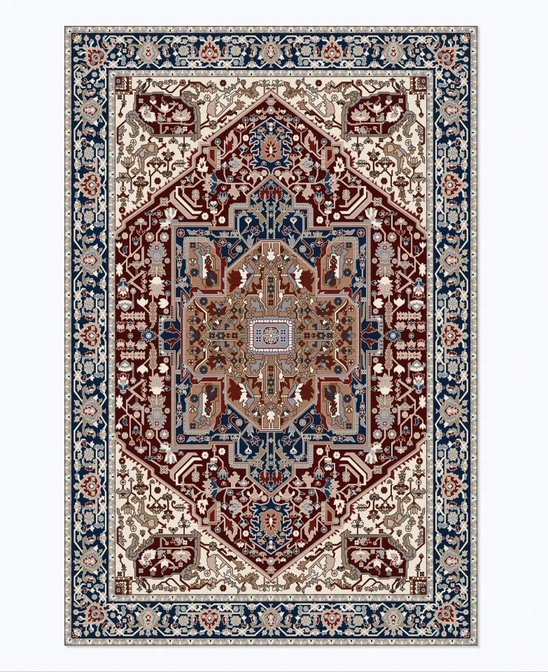 1pc Classic American Retro Style DoorMat, Non-slip Carpet, Suitable for Living Room, Bedroom, Bathroom, Holiday Home Decoration
