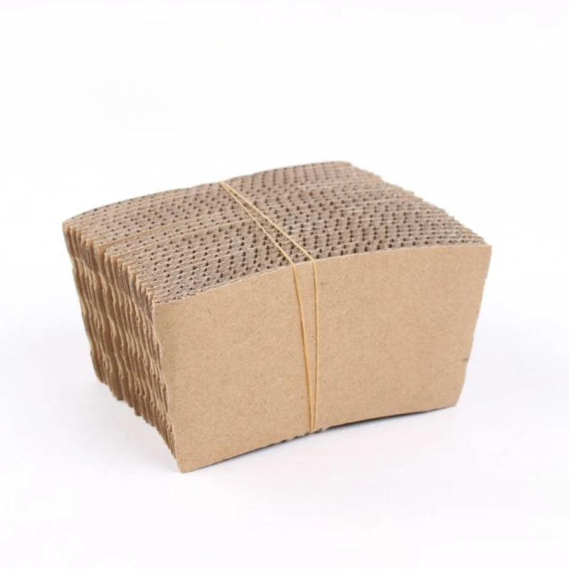 50PCS Disposable Cup Covers Kraft Paper Cup Covers Thermal Insulation Pads Hot Cold Drinks Home Party Restaurants Coffee Shops