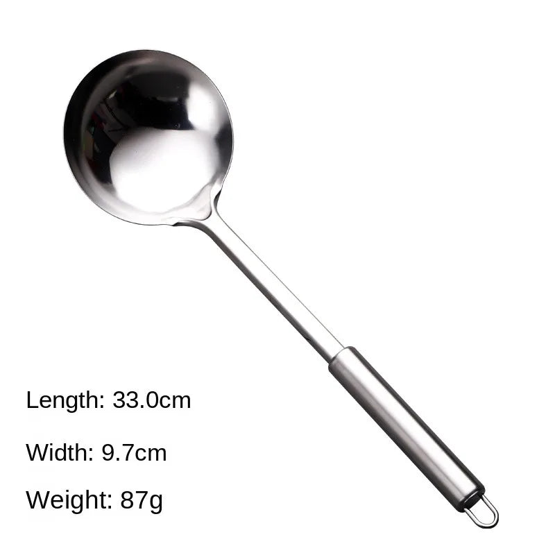 Stainless Steel Wok Spatula & Ladle Set