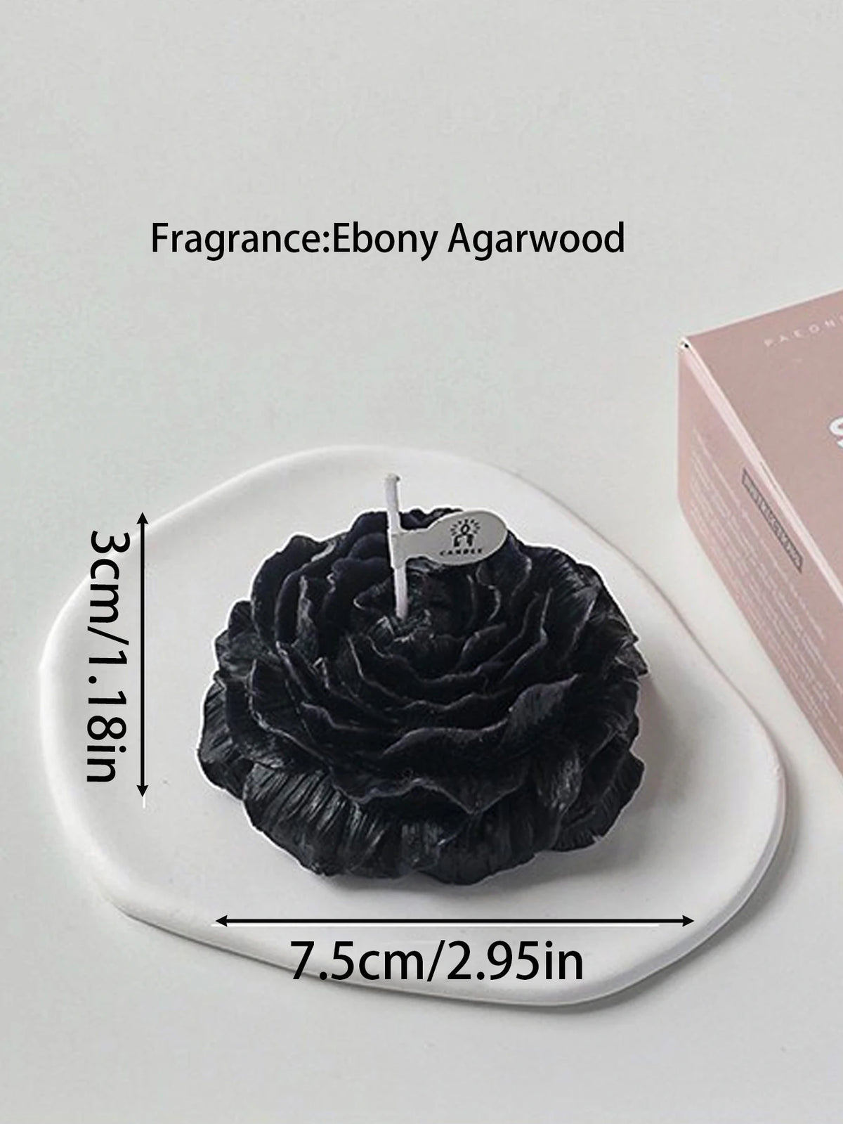3D Peony Aromatic Candle Creative Flower Shape Aromatherapy Wedding Decor Gifts Box Valentine&