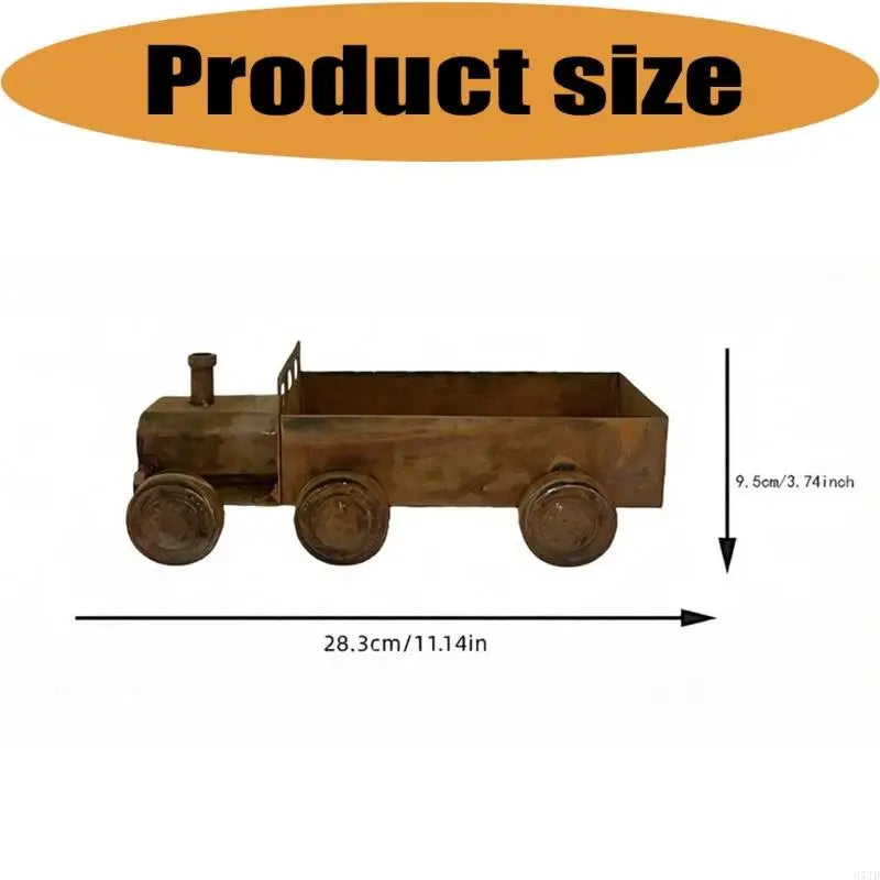 Decorative Antique Styles Iron Container Planter With Unique Steams Locomotive Design For Balcony Or Terraces Home And 37JD