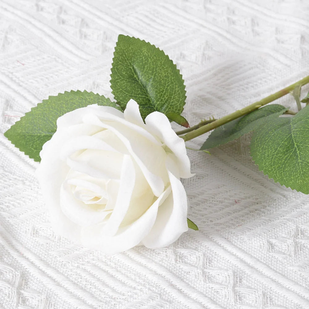 1/3/5/10/20pcs Roses Artificial Flowers Rose Flower Branch Artificial Red Roses Realistic Fake Rose for Wedding Home Decor