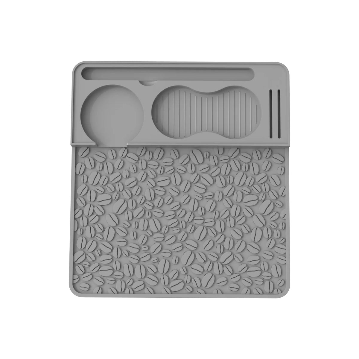 VIKAMA Silicone Coffee Mat Non-Slip Espresso Tamping Station Pad for Home Barista Tool Organizer, Heat Resistant & Waterproof