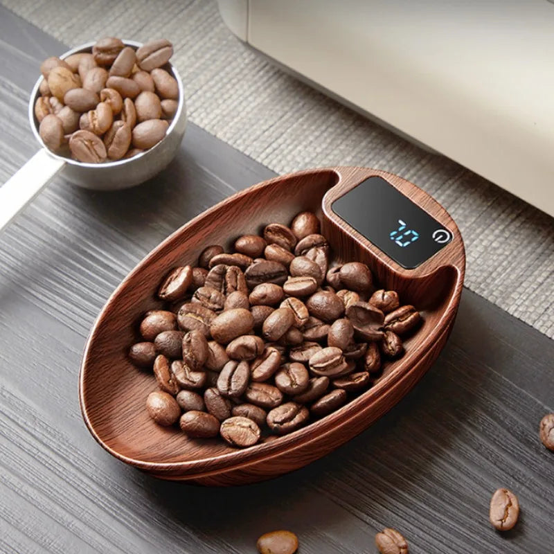 Coffee Beans Weight Pattern Electronic Tea Scale Touch Screen Long Battery Life Coffee Scale Precision 0.1g/200g Kitchen Scale