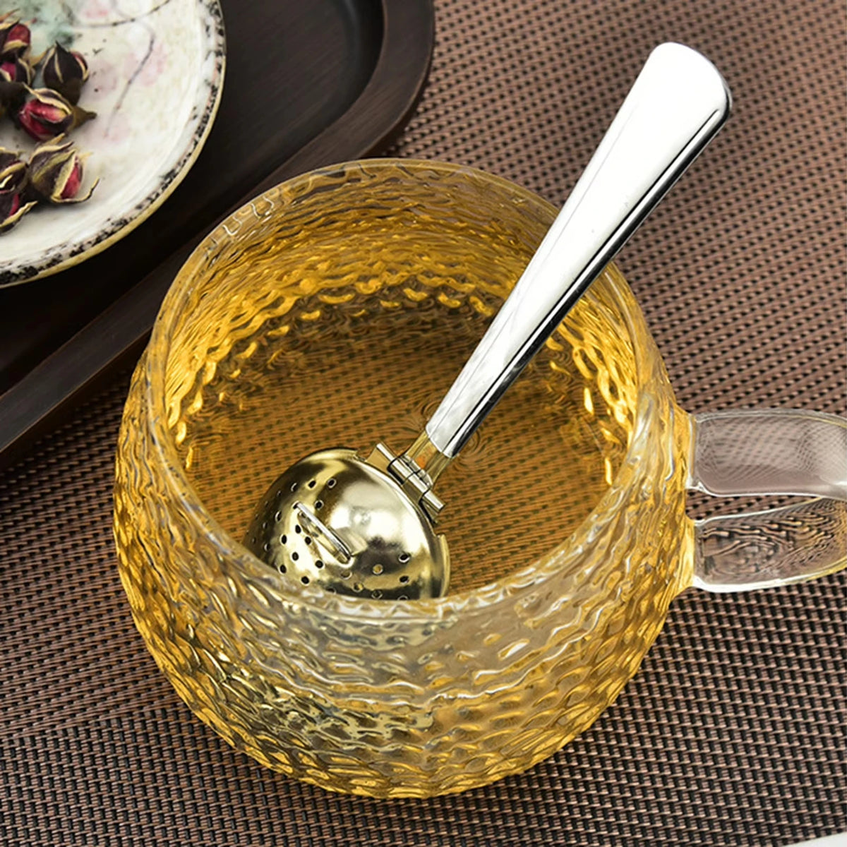 Stainless Steel Tea Strainer Tea Ball Infuser Filter Fine Mesh Tea Infuser Spoon Reusable Loose Leaf Strainer Bag Brew Herb Tea