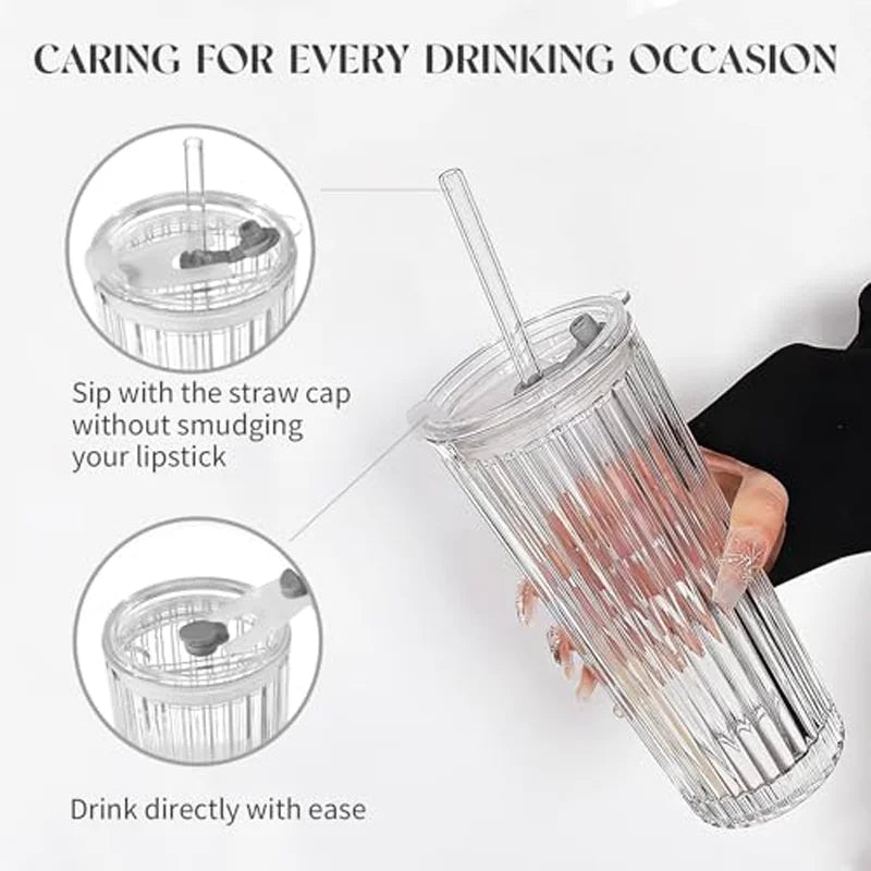 Large capacity straw cup summer high-value women&
