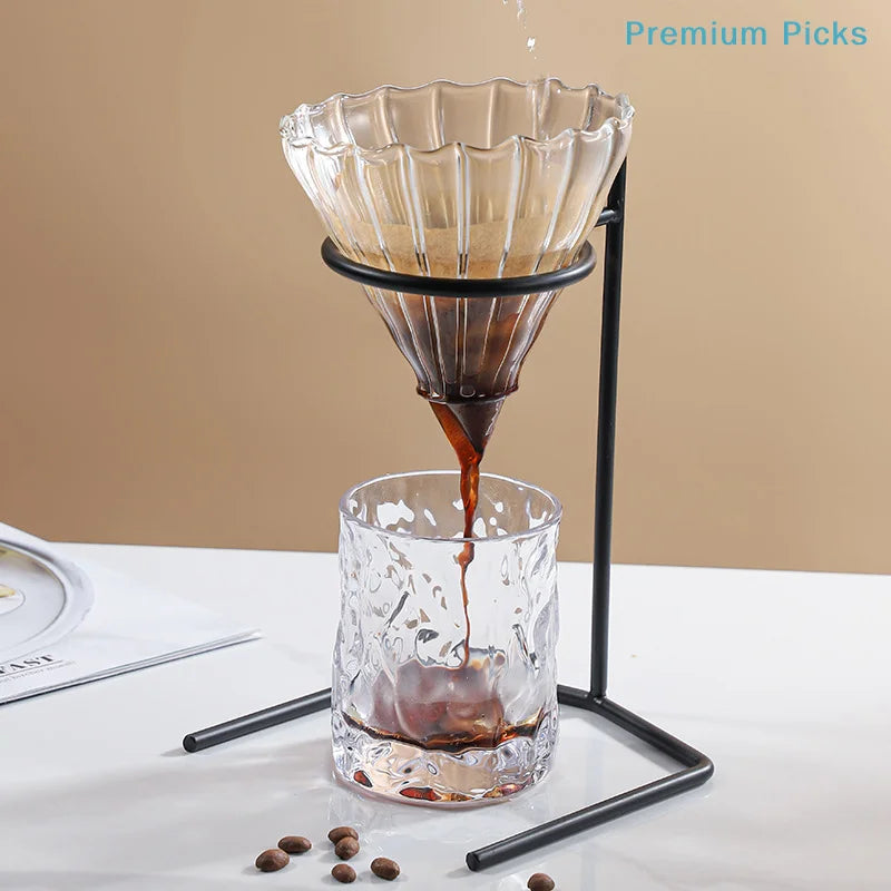 Pour Over Coffee Rack Coffee Maker Drip Filter Cup Rack Stand Brewer Holder Hand Drip Bracket Pour Over Dripper Maker Drip