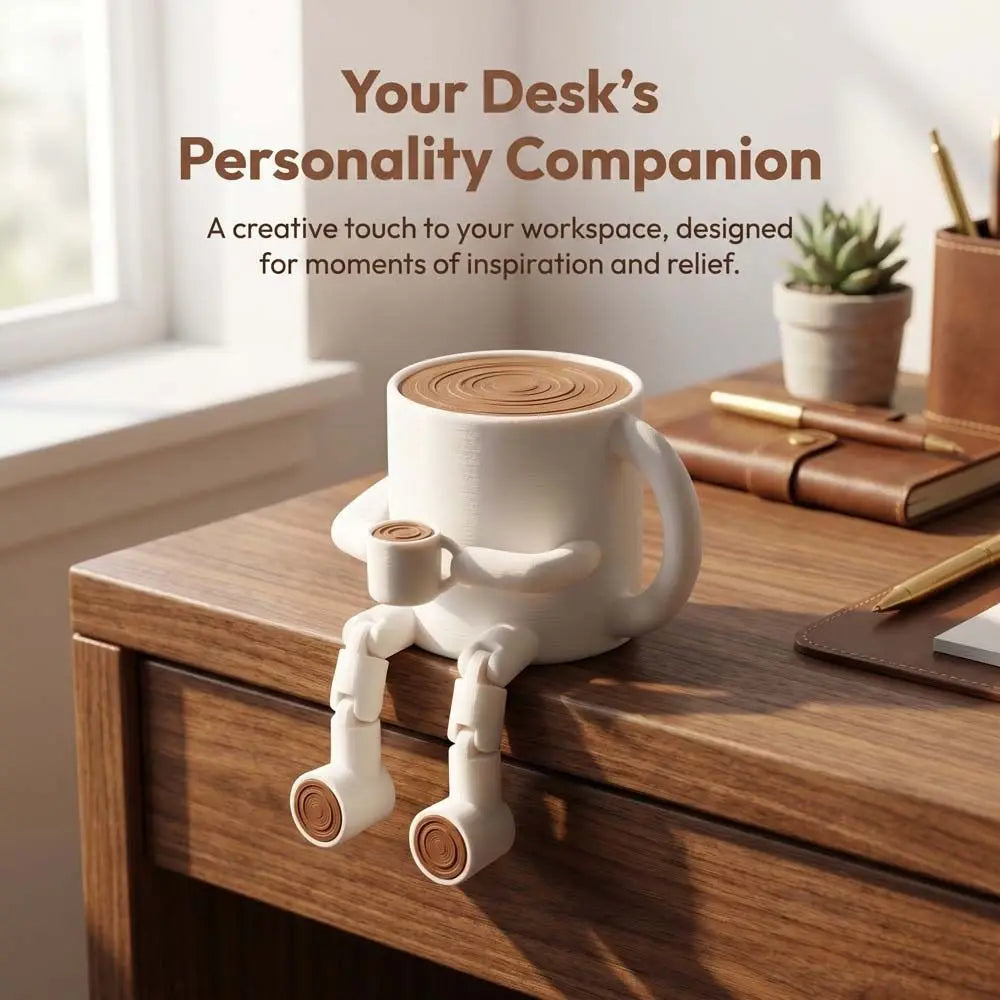 3D Printing Coffee Bean Ornaments Mocha pot Multi Functional Coffee cup Ornament Sculpture Funny Home Decorations Barista