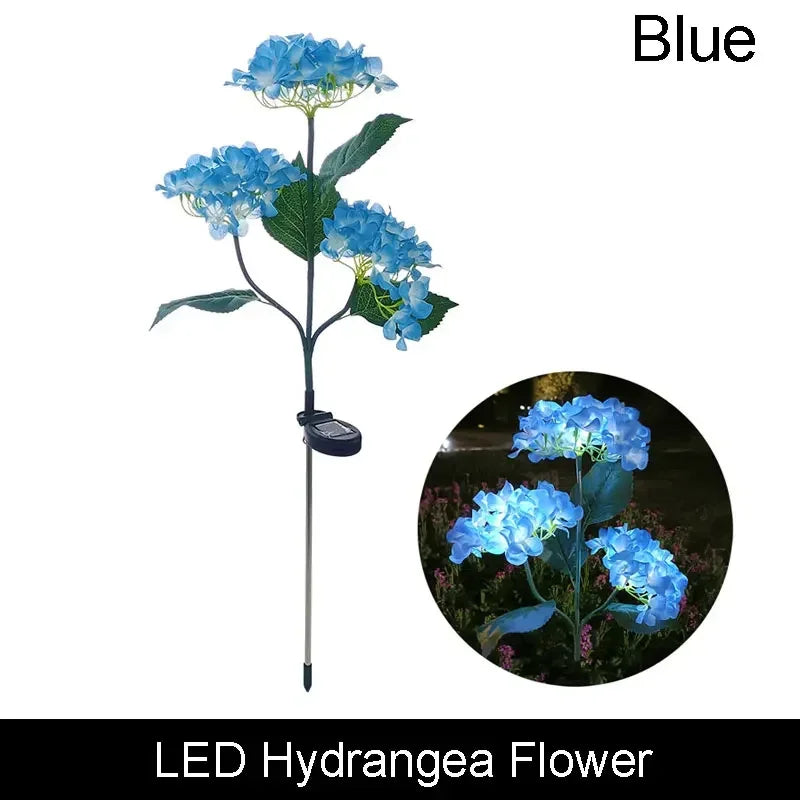 1pc 7-head Solar Artificial Orchid Flower Lawn Lights for Patio Yard Garden Wedding Christmas Decoration LED Solar Ground Lights