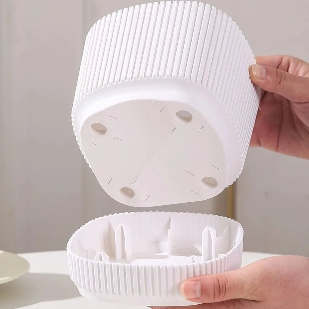 Double Layer Self Watering Flower Pot Plastic Desktop Vase Lazy Plant Pot Thickened with Drainage Hole Vegetable Container