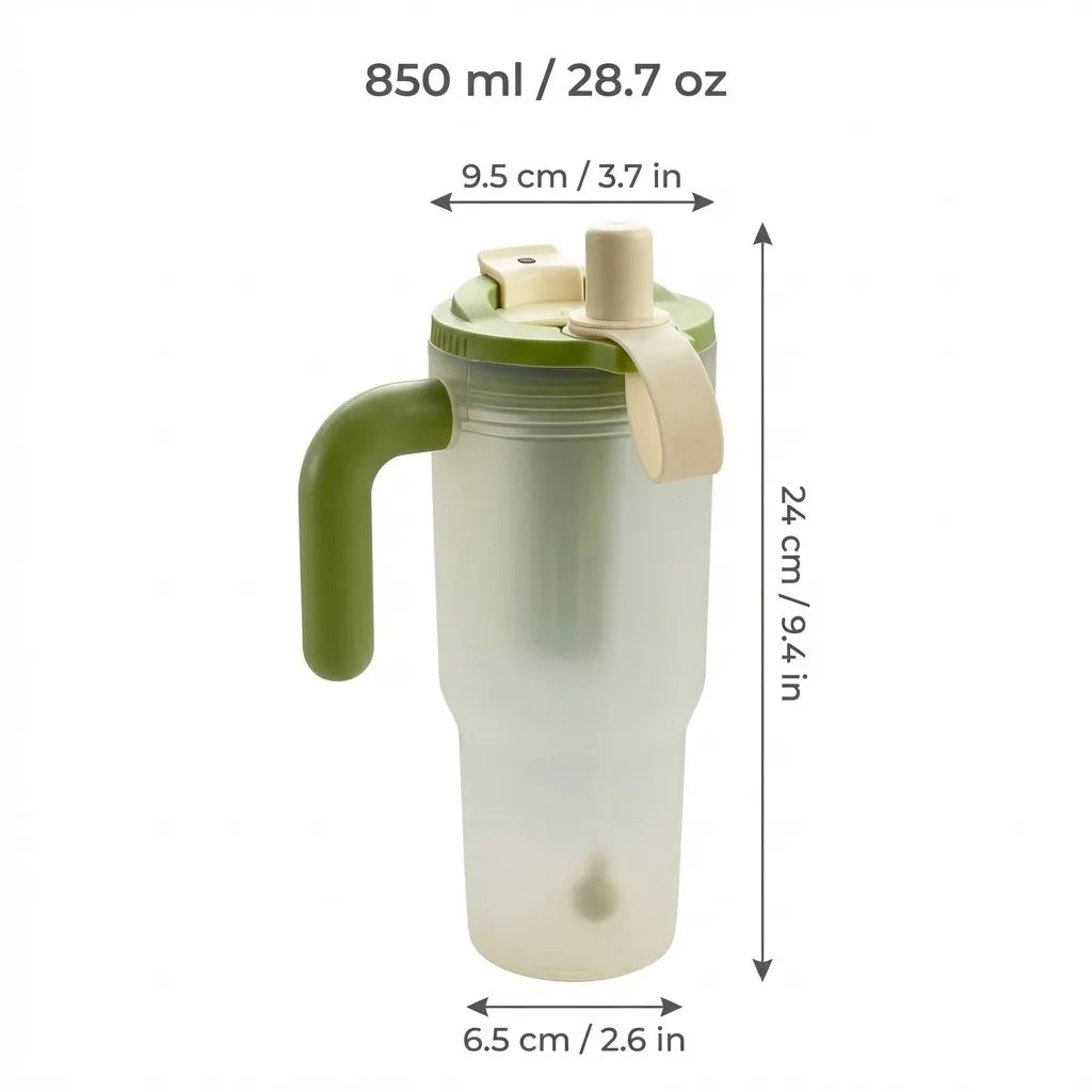850ML Large Capacity Tumbler with Handle