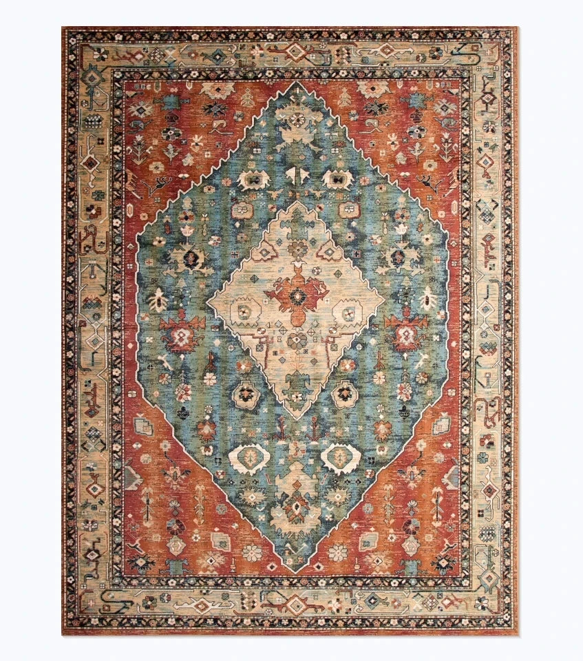 1pc Classic American Retro Style DoorMat, Non-slip Carpet, Suitable for Living Room, Bedroom, Bathroom, Holiday Home Decoration