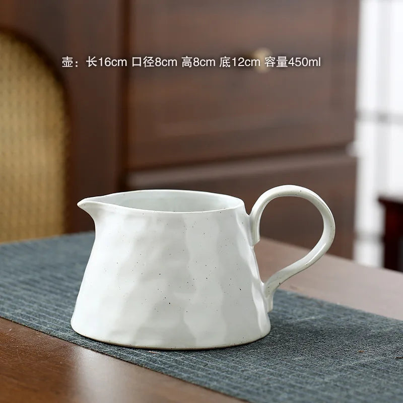 2026 Classic Ceramic Pour Over Coffee Set Large Coffee Server Cone Shaped Dripper Filter Home Hand Brew Coffee Tool Kit
