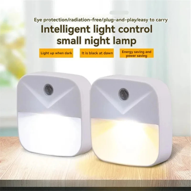 LED Night Light EU Plug In Smart Motion Sensor Light 220V Wall Lamp for Home Aisle WC Hallway Stair Kitchen Bedroom Night Lamp